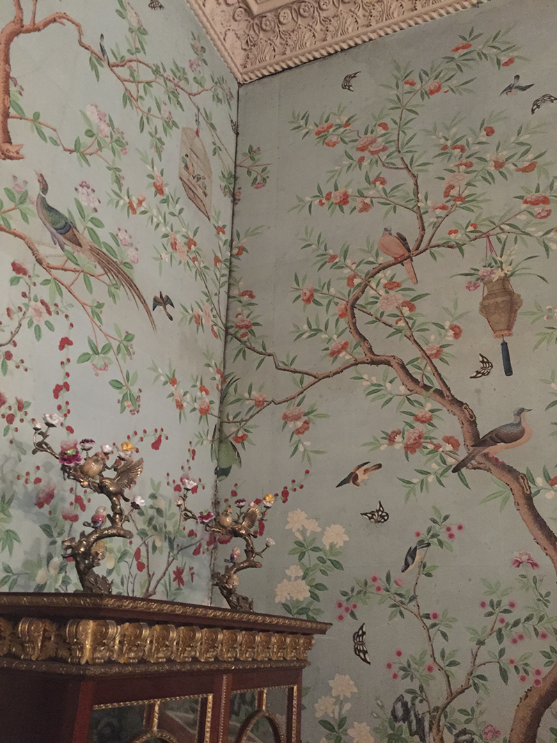 금 chinoiserie 벽지,벽지,벽,방,나무,직물