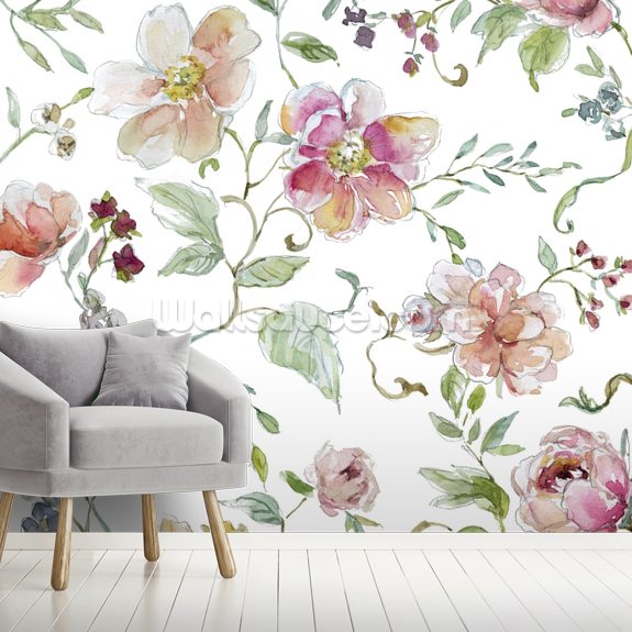mural de papel tapiz chinoiserie,fondo de pantalla,flor,planta,diseño floral,florecer