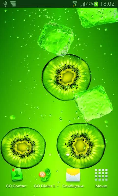 succo live wallpaper,verde,kiwi,pianta,kiwi resistente,foglia