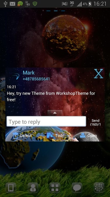 go sms wallpaper,text,sky,screenshot,font,space