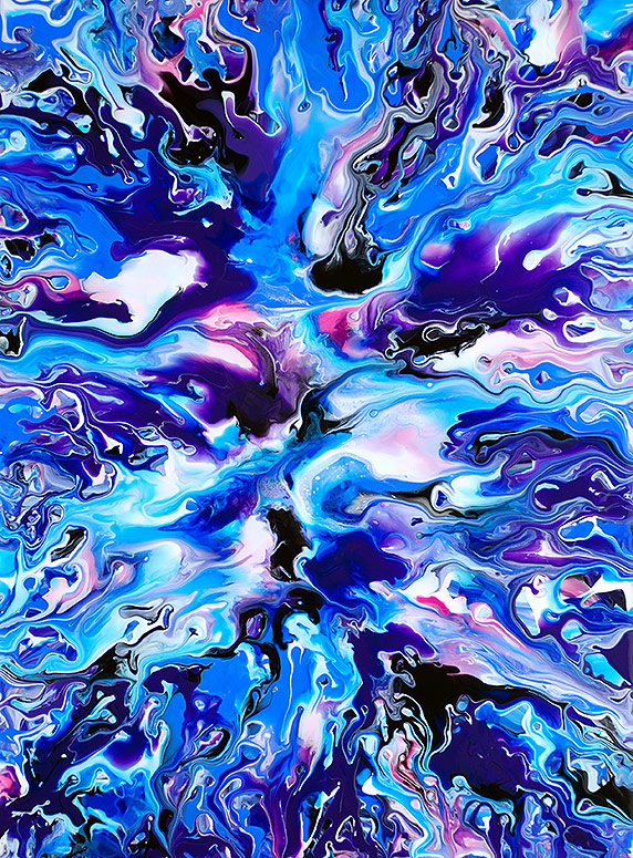 Acryl Tapete Wasser Blau Lila Elektrisches Blau Muster 485429 Wallpaperuse