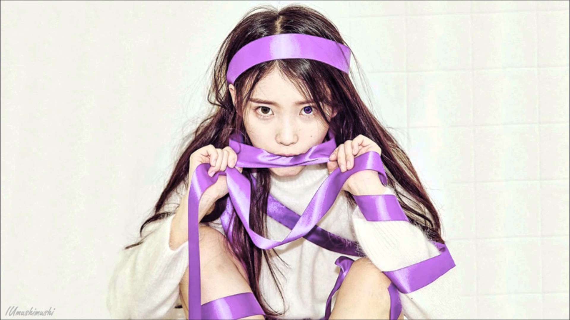 iu phone wallpaper,púrpura,ropa,violeta,corte hime,sombrerería