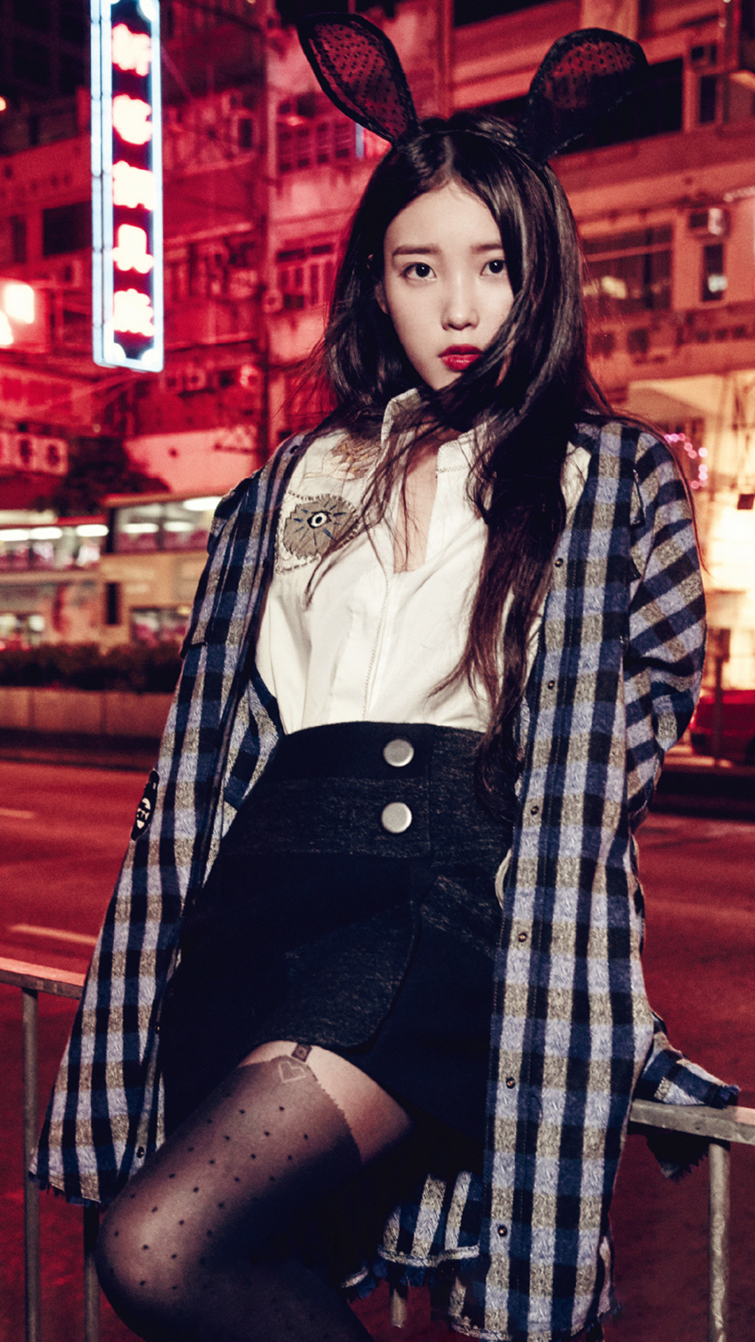 iu phone wallpaper,clothing,fashion,black hair,fashion model,photo
