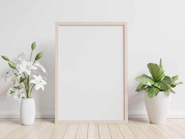 frame wallpaper for art,white,flowerpot,rectangle,floor,leaf