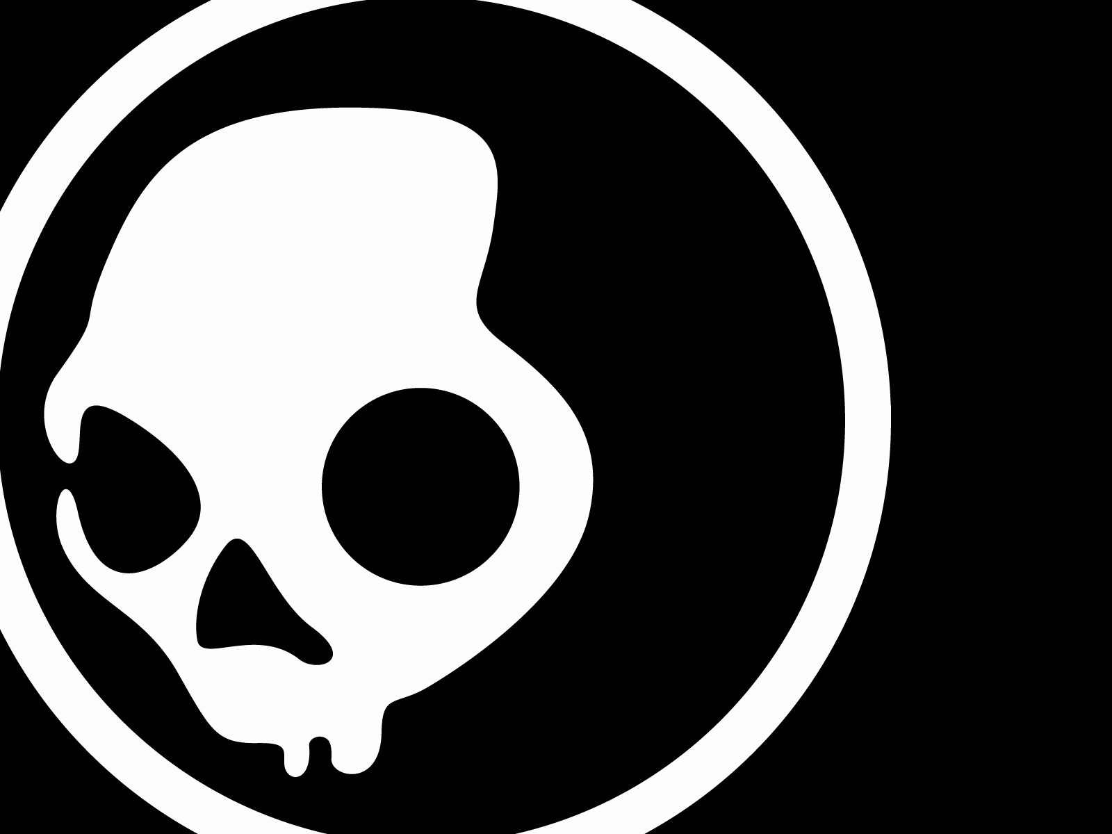 skullcandy tapete,knochen,symbol,schädel,schriftart,schwarz und weiß