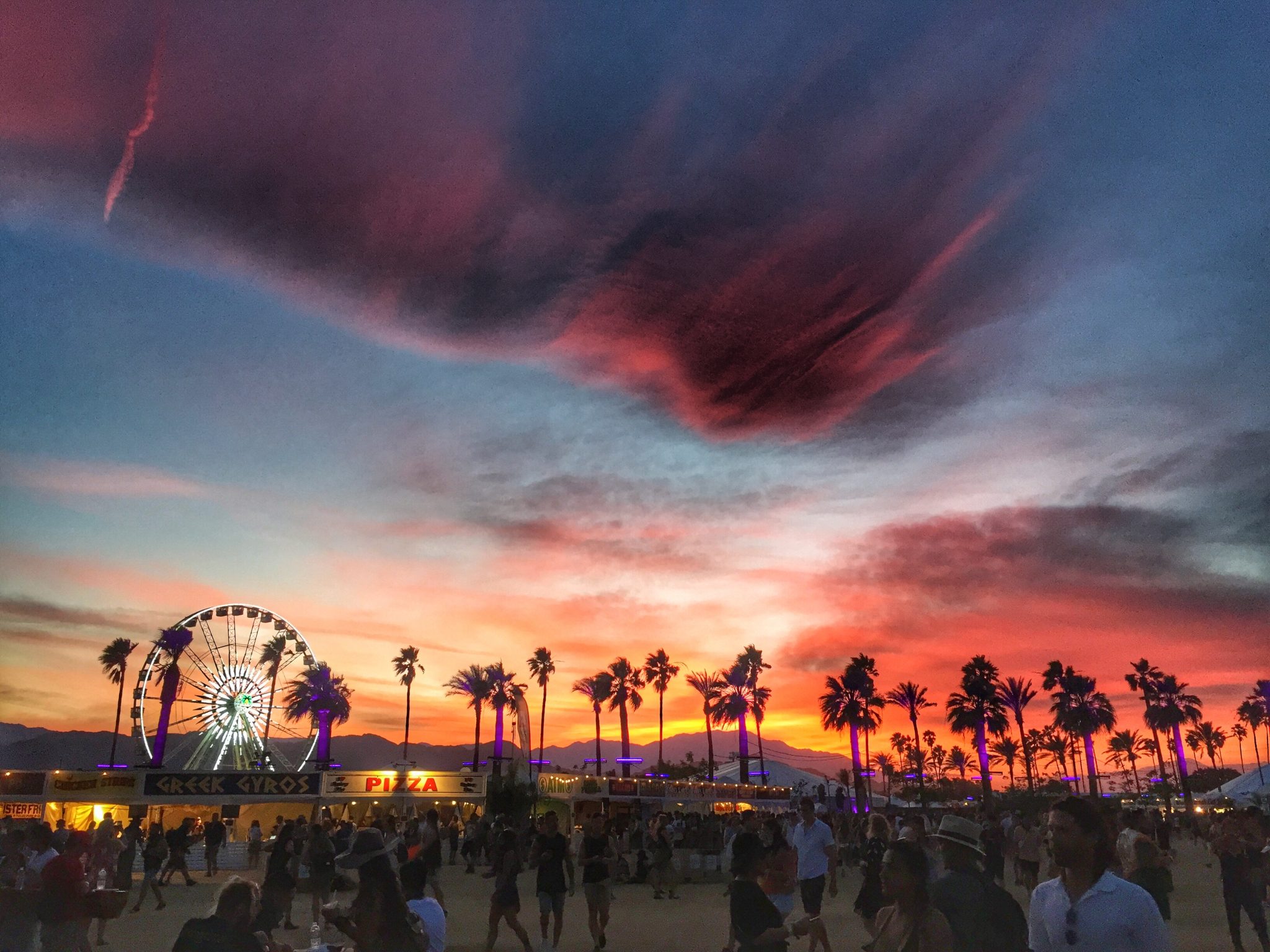 carta da parati coachella,cielo,nube,ultimi bagliori,tramonto,crepuscolo