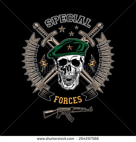 special forces logo wallpaper,skull,bone,emblem,illustration,helmet