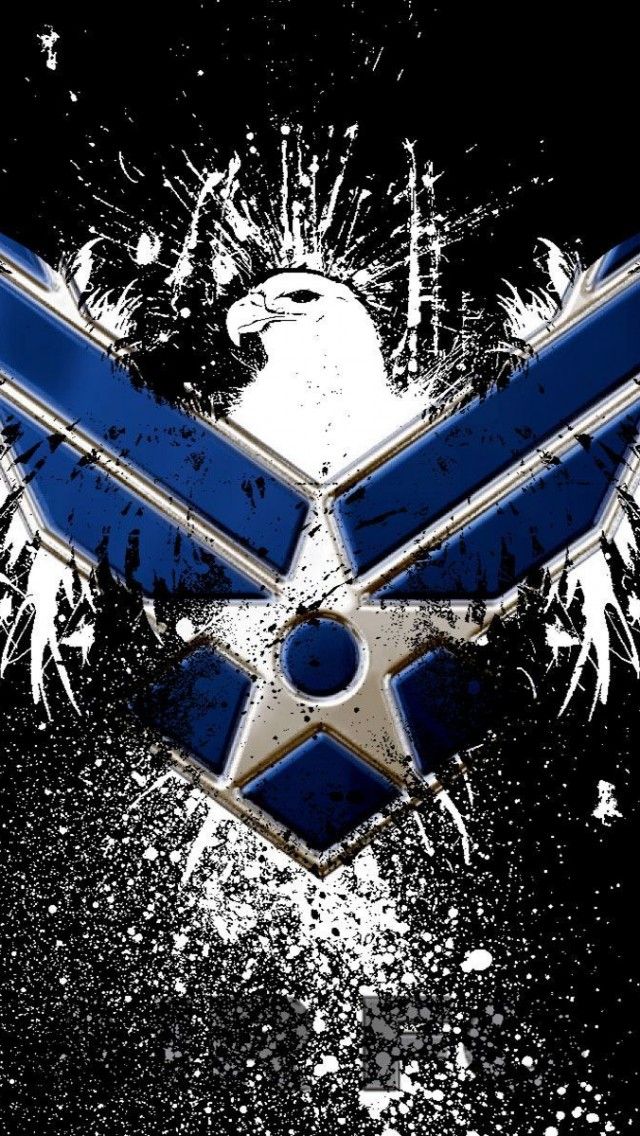 空軍のiphoneの壁紙,青い,設計,象徴,パターン,対称
