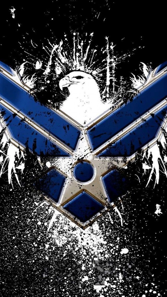 fuerza aérea fondo de pantalla para iphone,azul,diseño,emblema,modelo,simetría