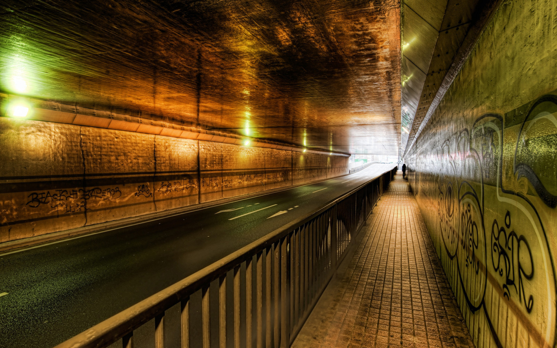 carta da parati tunnel,tunnel,leggero,metropolitana,giallo,architettura