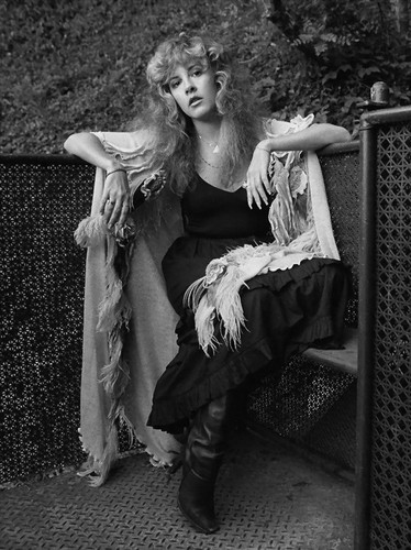 stevie nicks wallpaper,photograph,sitting,black and white,leg,fashion