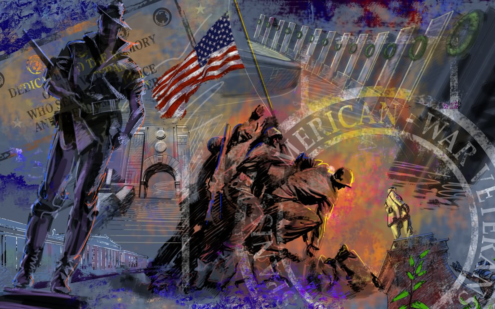 usa wallpaper,kunst,gemälde,fiktion,collage,bildende kunst