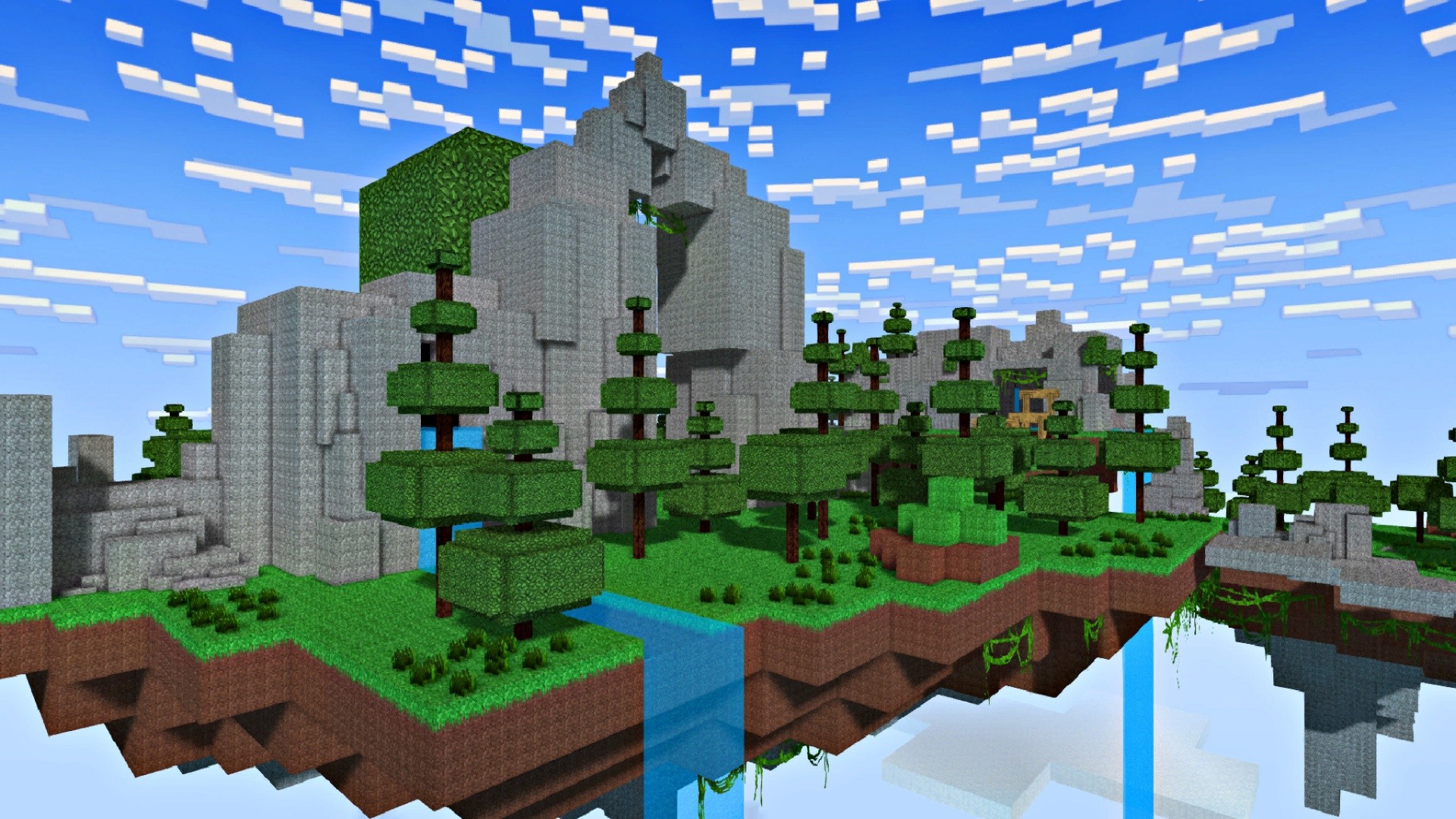 pixel 3d wallpaper,biome,tree,plant,video game software,screenshot