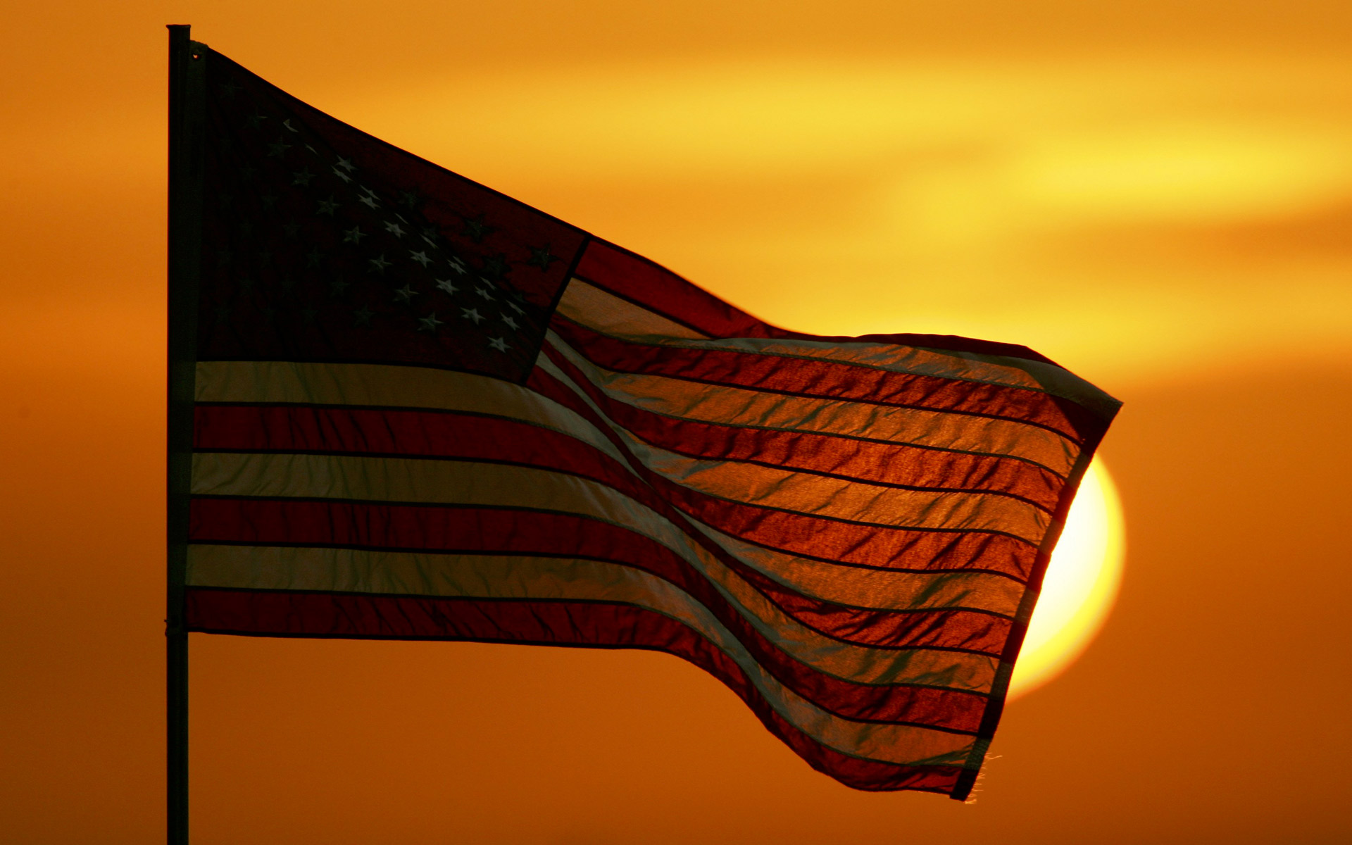 fond d'écran des états unis,drapeau,orange,ciel,ligne,le coucher du soleil