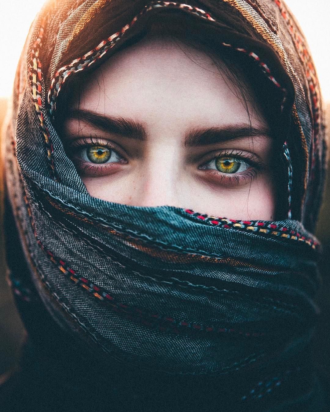 niqab目の壁紙,面,眼,眉,青い,緑