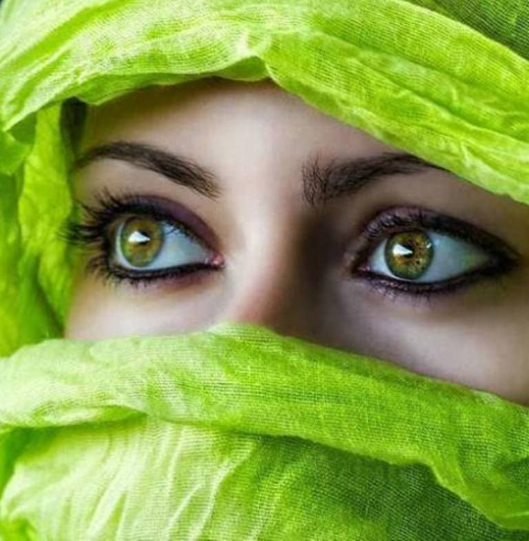 niqab目の壁紙,面,緑,眉,眼,葉