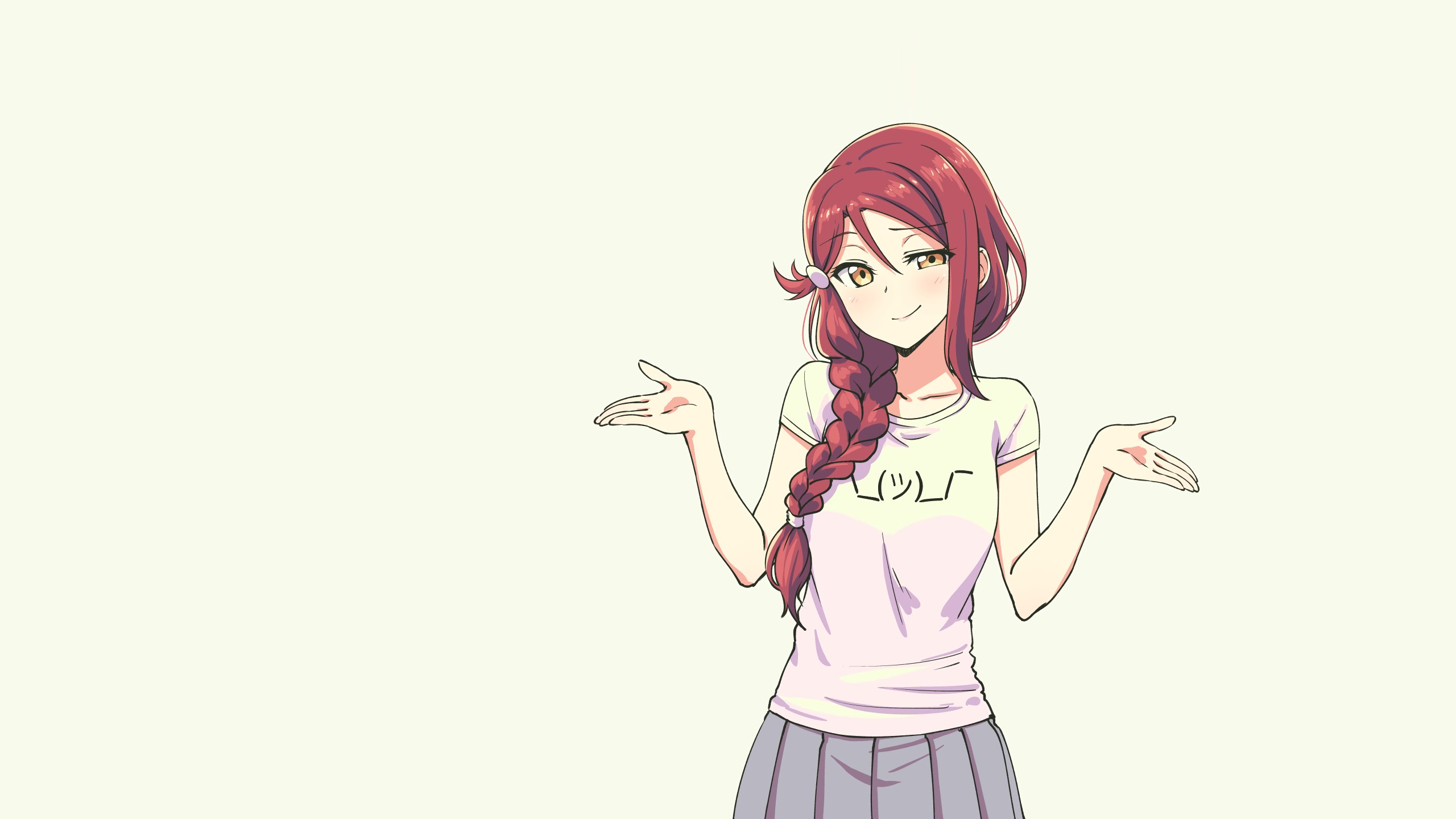 Transparent Anime Girl Shrug WallpaperUse