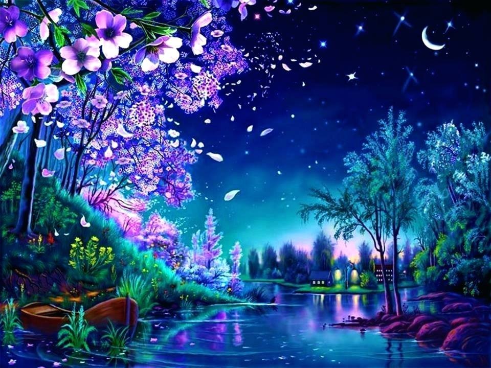 scenery wallpaper hd free download,nature,natural landscape,purple,sky,violet