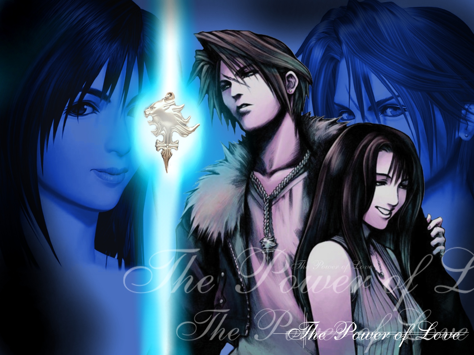 ff8 wallpaper,anime,cg artwork,fictional character,darkness,black hair