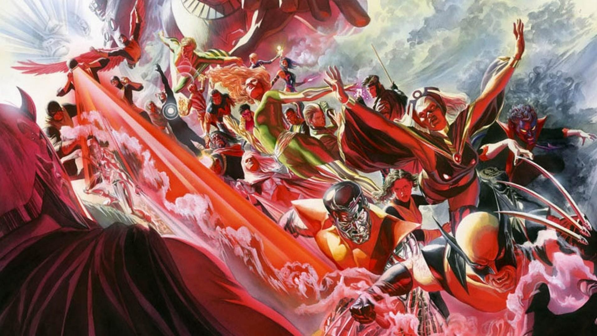 alex ross wallpaper,cg artwork,illustration,fictional character,art,anime