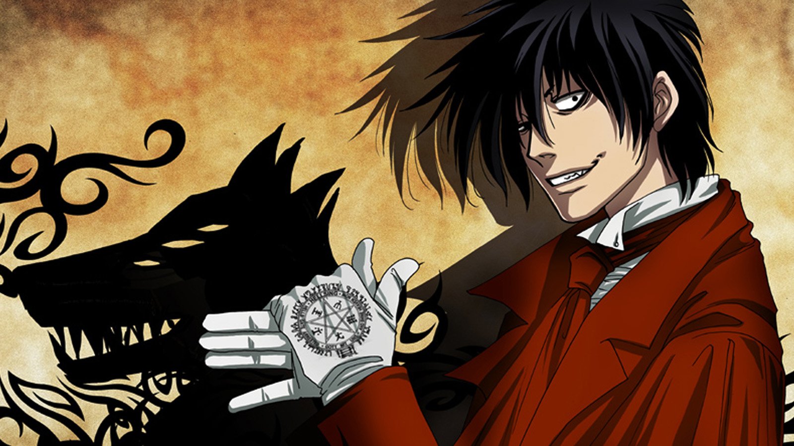 alucard hellsing wallpaper,cartoon,anime,black hair,illustration,fictional character