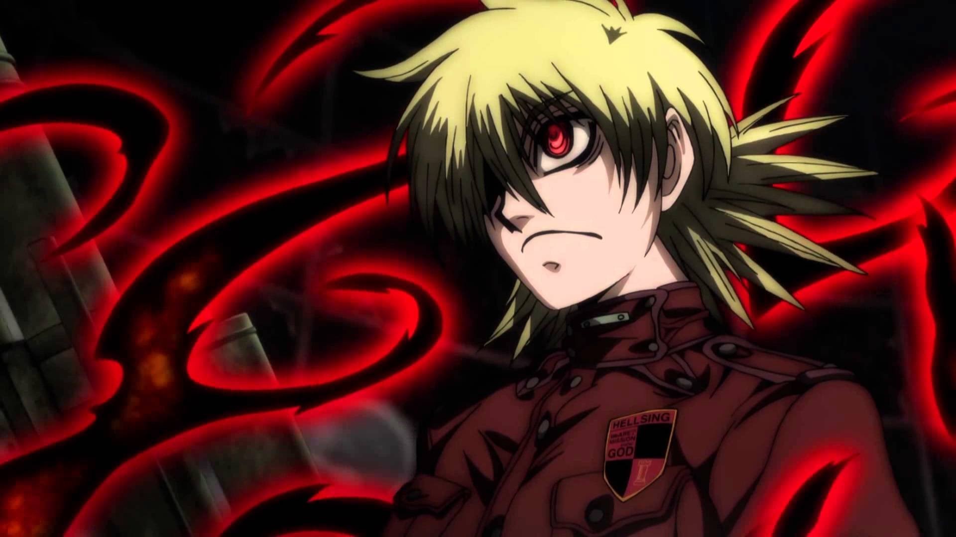 seras victoria wallpaper,anime,red,cartoon,cg artwork,fictional character