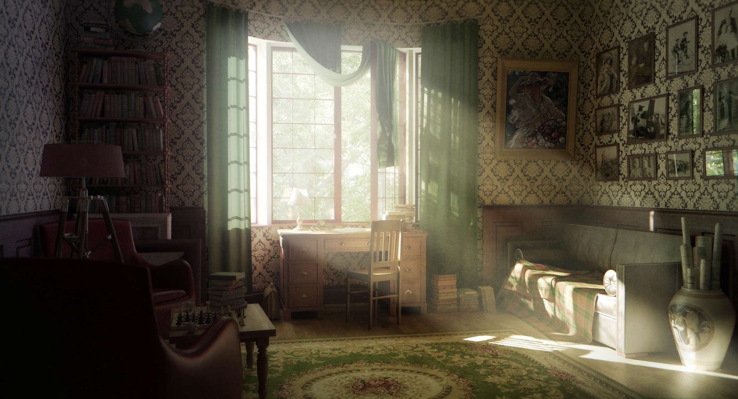 best room wallpaper,room,light,building,screenshot,adventure game