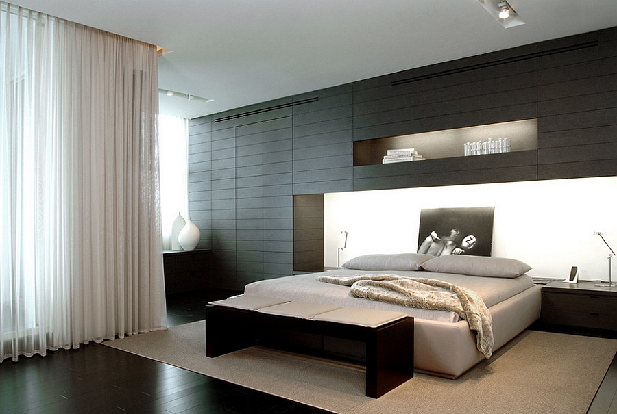 ベッドルームのモダンな壁紙デザイン,寝室,家具,ルーム,ベッド,インテリア・デザイン