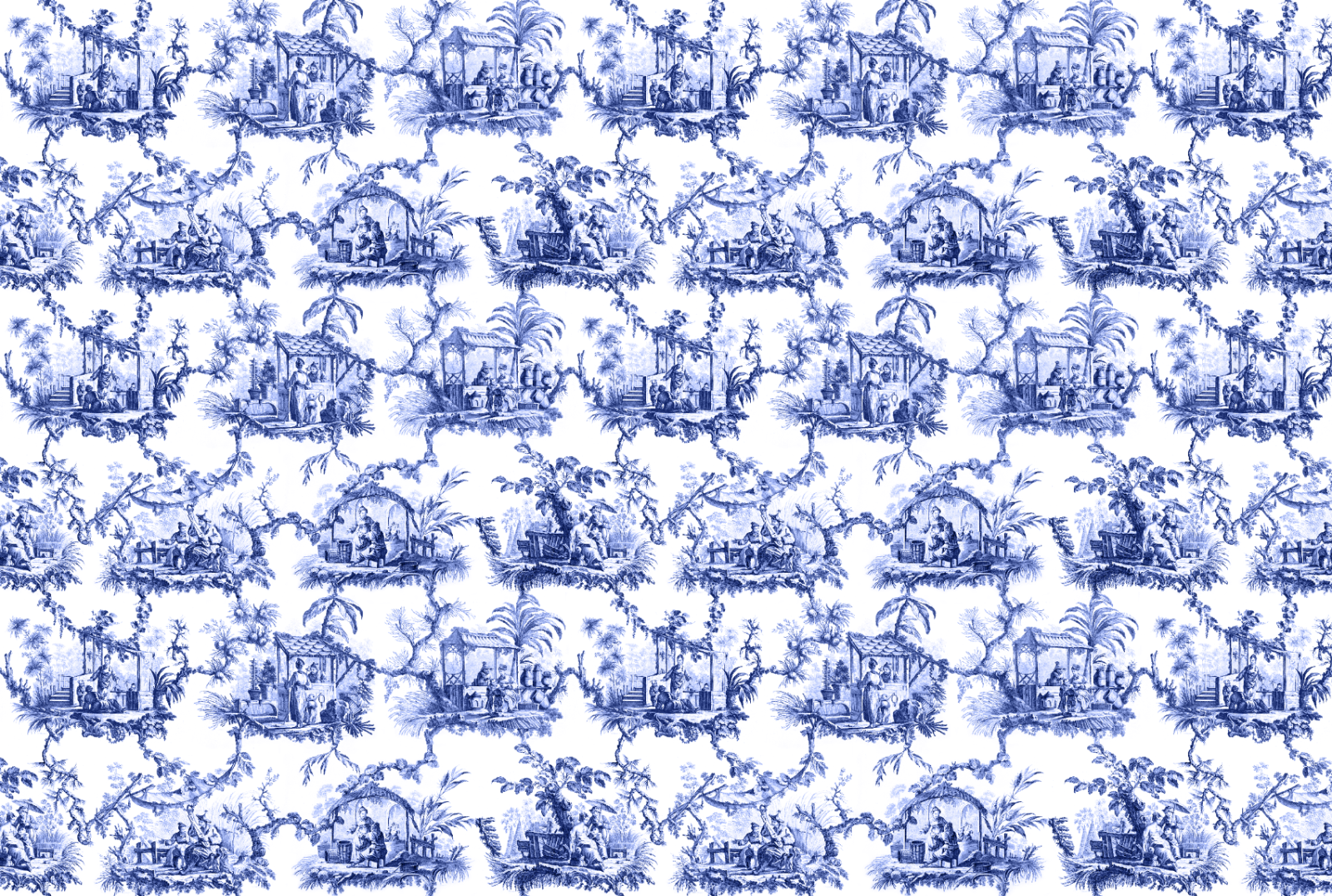 青いシノワズリー壁紙,青い,パターン,設計,繊維,ライン