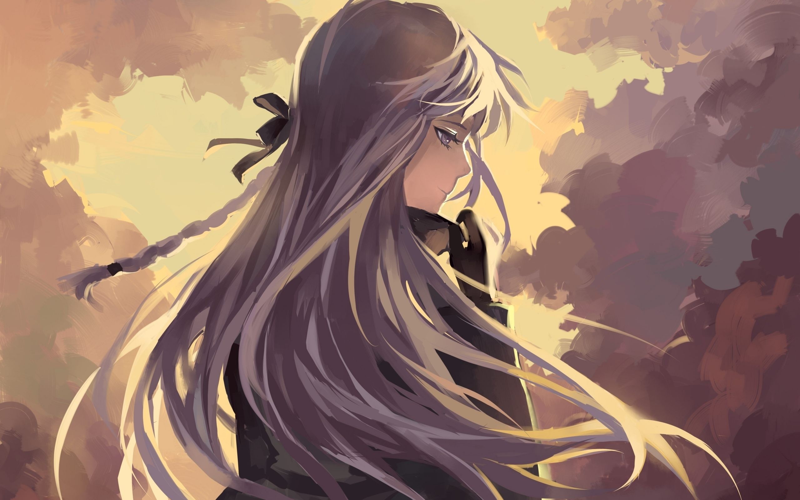 sad full of tears wallpapers,cg artwork,anime,long hair,fictional character,illustration