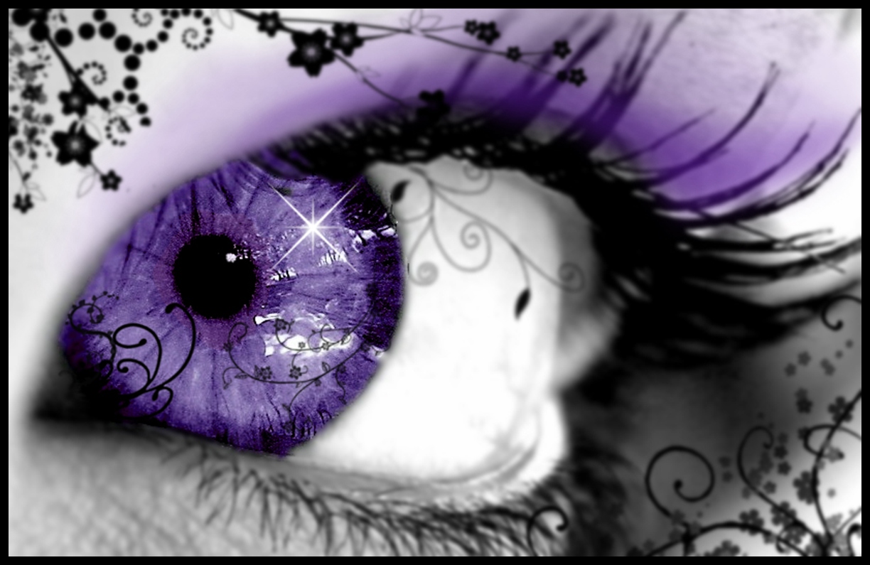 涙の壁紙で美しい目,バイオレット,紫の,眼,虹彩,まつげ
