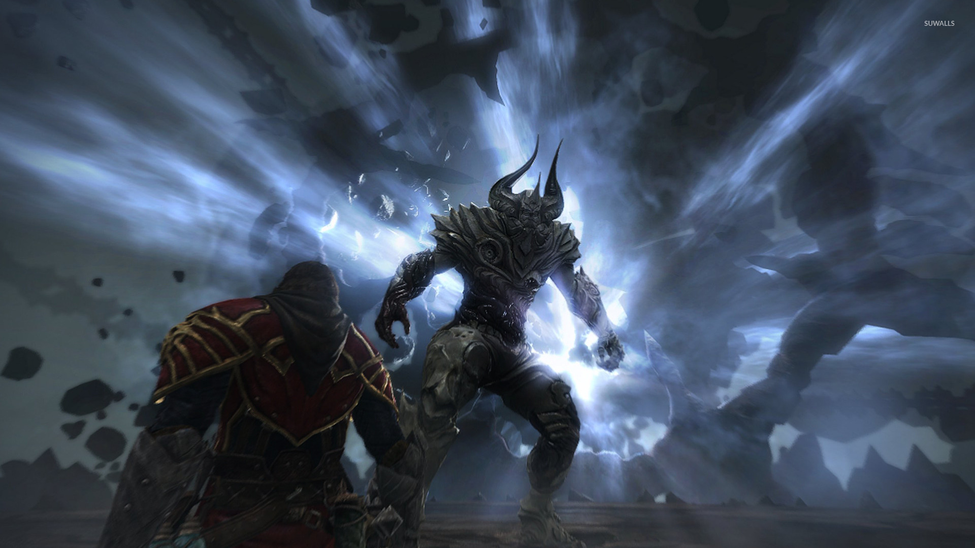 sfondo di castlevania lords of shadow 2,gioco di avventura e azione,gioco per pc,cg artwork,demone,buio