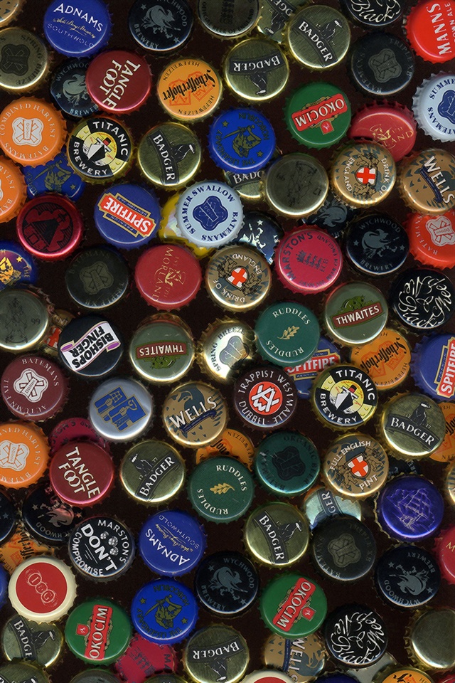 beer iphone wallpaper,bottle cap,collection,beer