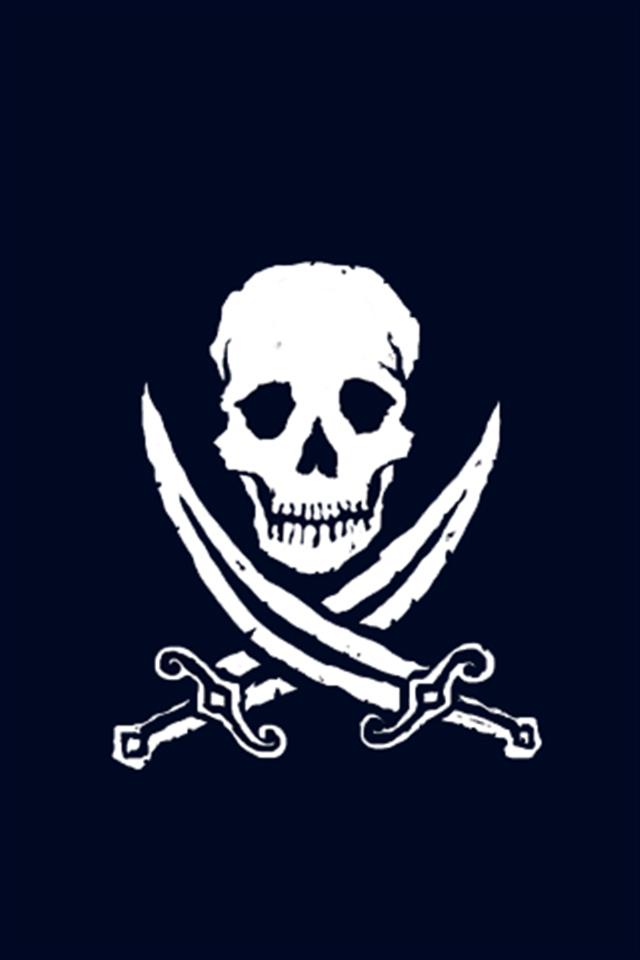 pirate iphone wallpaper,bone,skull,illustration,logo,font
