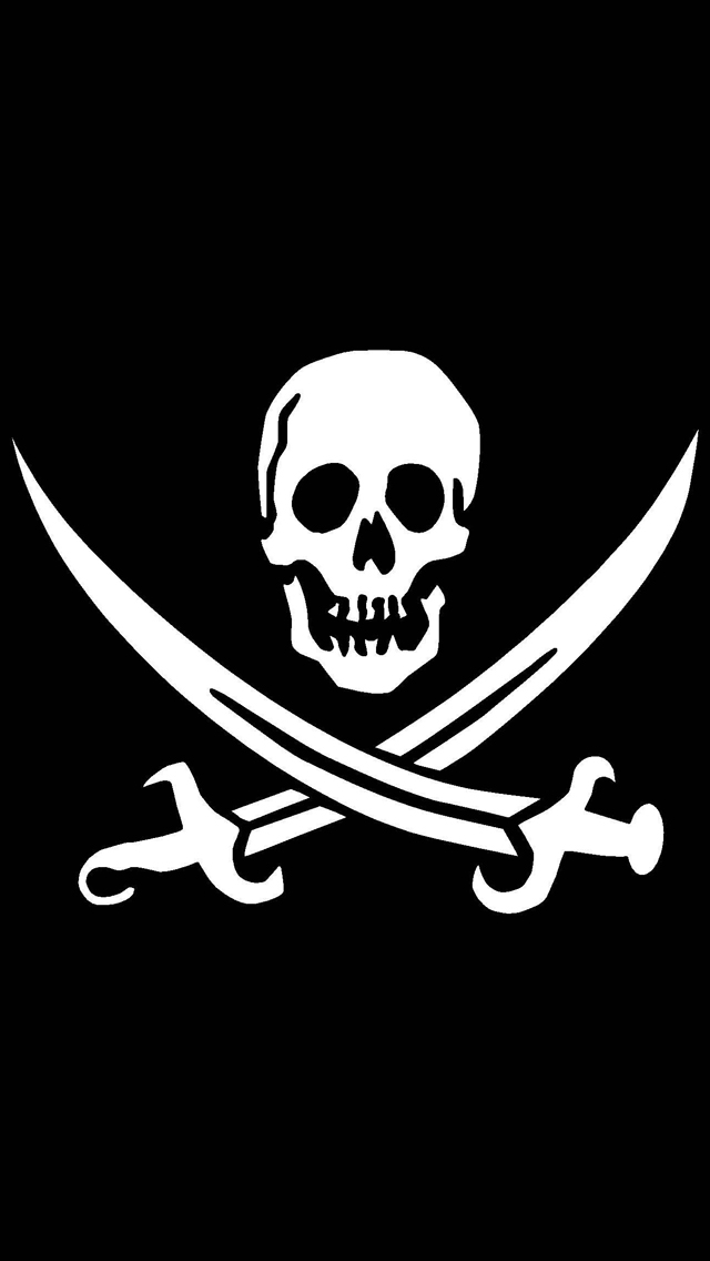 海賊のiphoneの壁紙,骨,頭蓋骨,tシャツ,図,フォント
