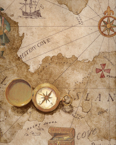 해적지도 벽지,나침반,지도,베이지,무늬,정물