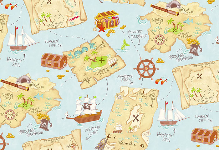 carta da parati mappa pirata,clipart,carta geografica,illustrazione