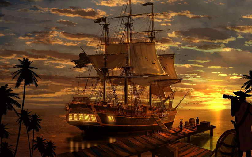 pirate wallpaper hd,sailing ship,flagship,fluyt,tall ship,manila galleon