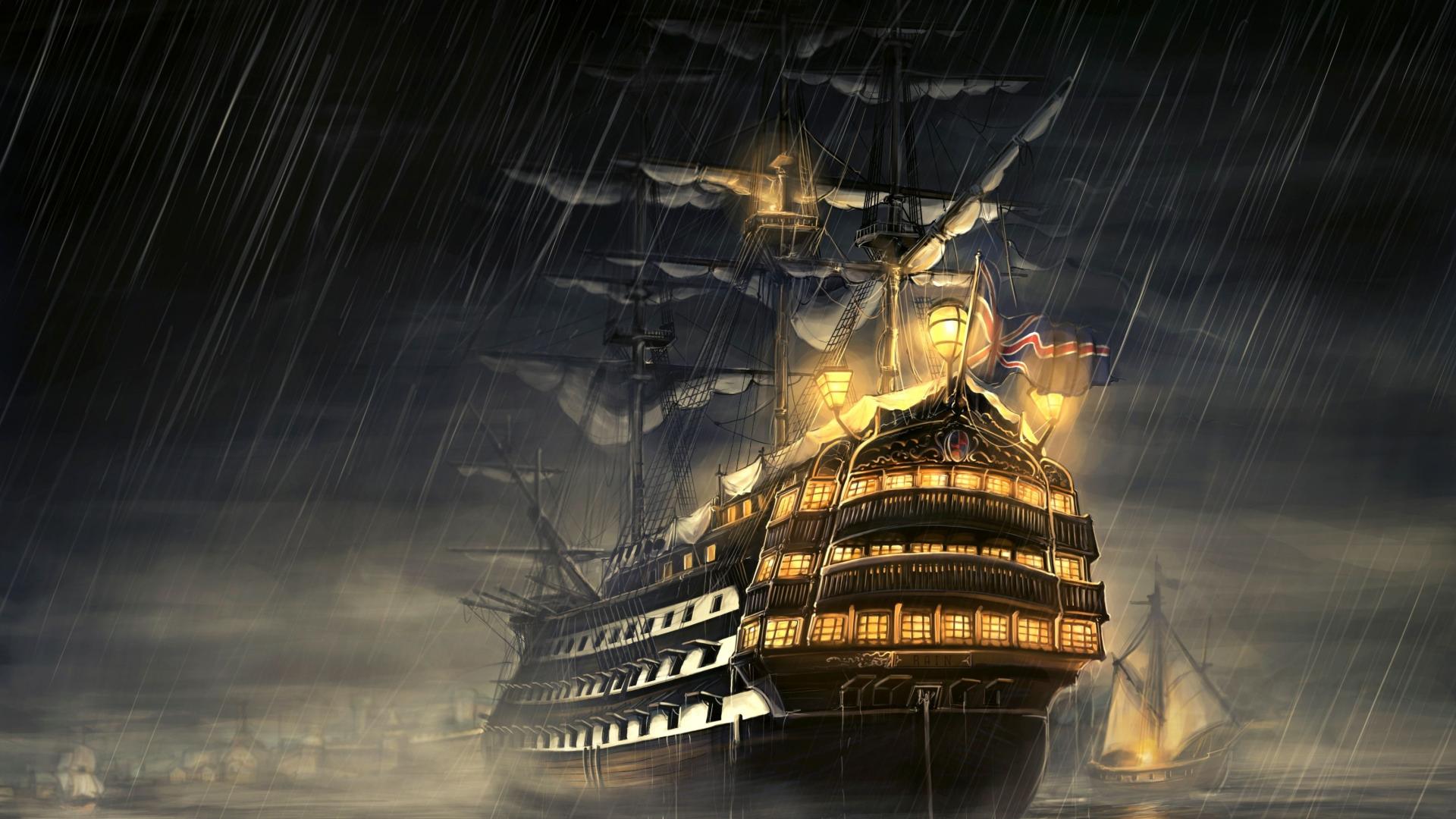 해적 벽지 hd,첫 번째 요율,항해중인 배,갤리온,선의 배,배