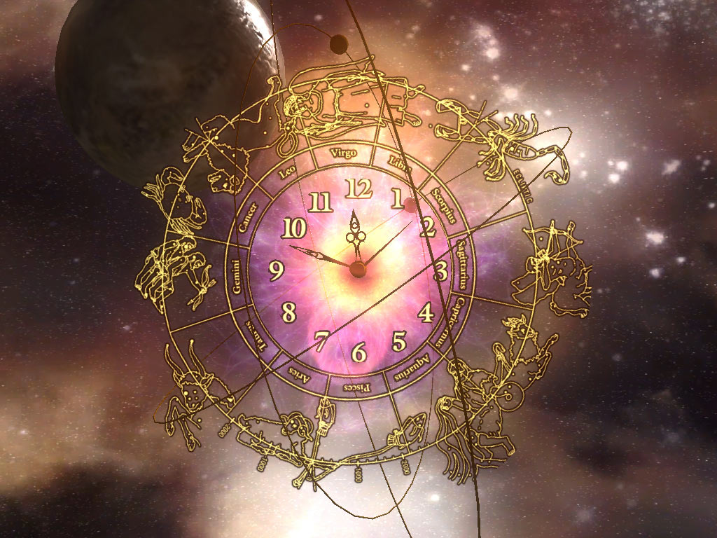 horloge de travail fond d'écran,art fractal,rose,espace,conception graphique,ciel