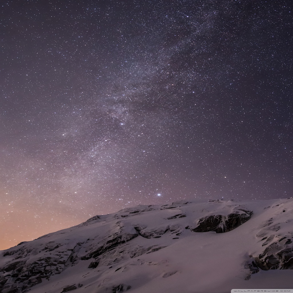 ios 10のデフォルトの壁紙,空,雰囲気,夜,天体,山