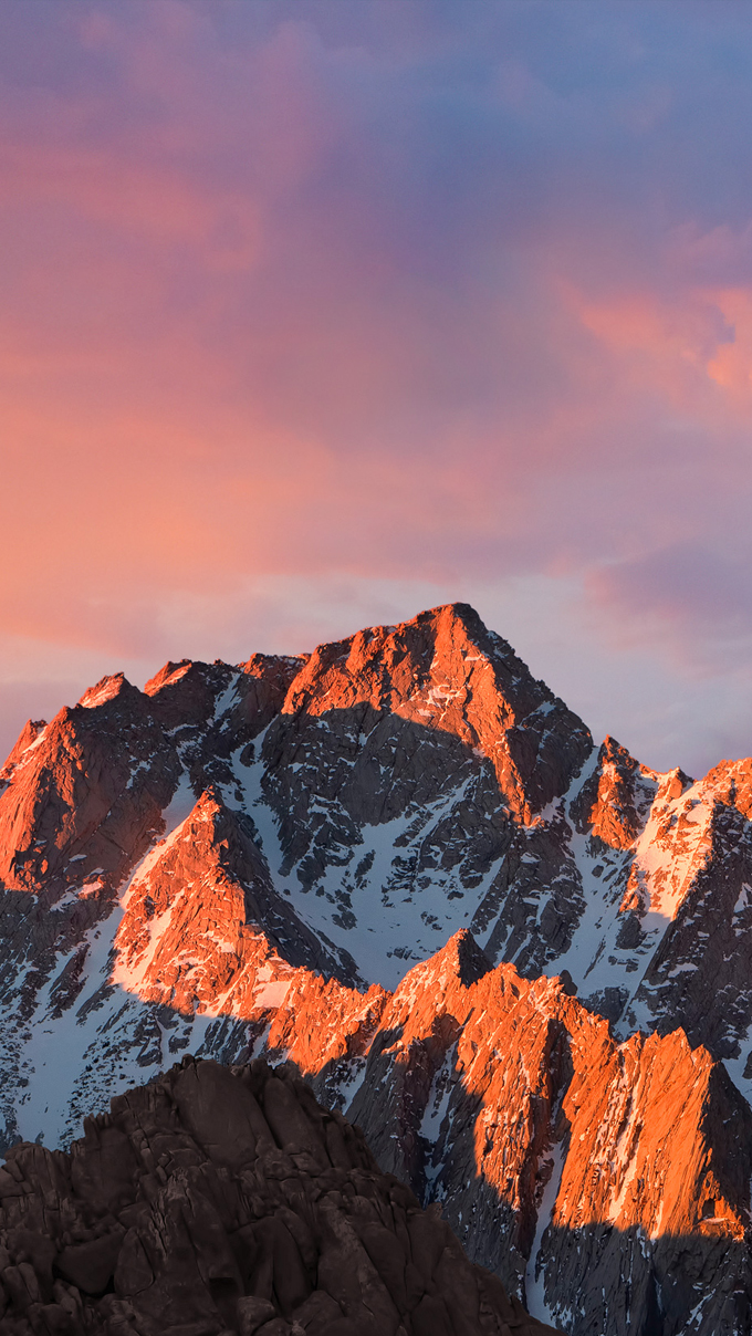 fond d'écran par défaut ios 10,montagne,ciel,la nature,chaîne de montagnes,crête