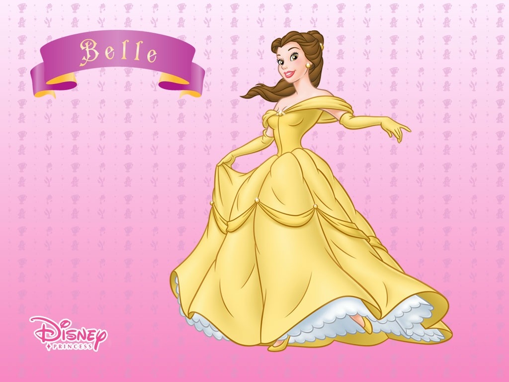 carta da parati principessa belle,vestito,toga,giallo,cartone animato,illustrazione