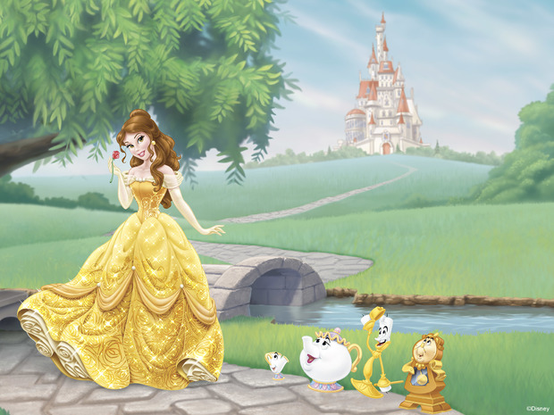 princess belle wallpaper,animated cartoon,illustration,animation,fictional character,mythology