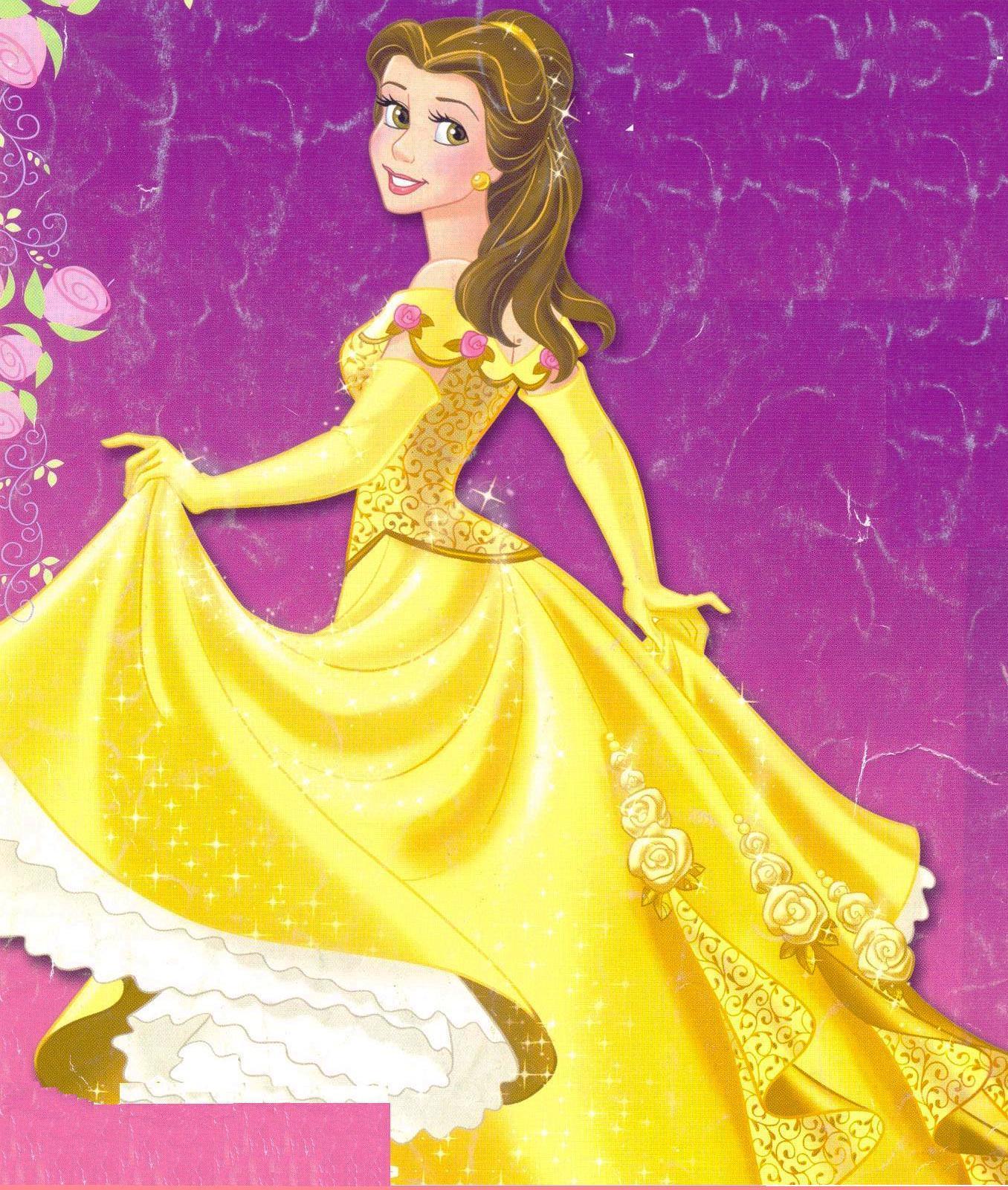 fond d'écran princesse belle,poupée,jaune,robe,robe,barbie