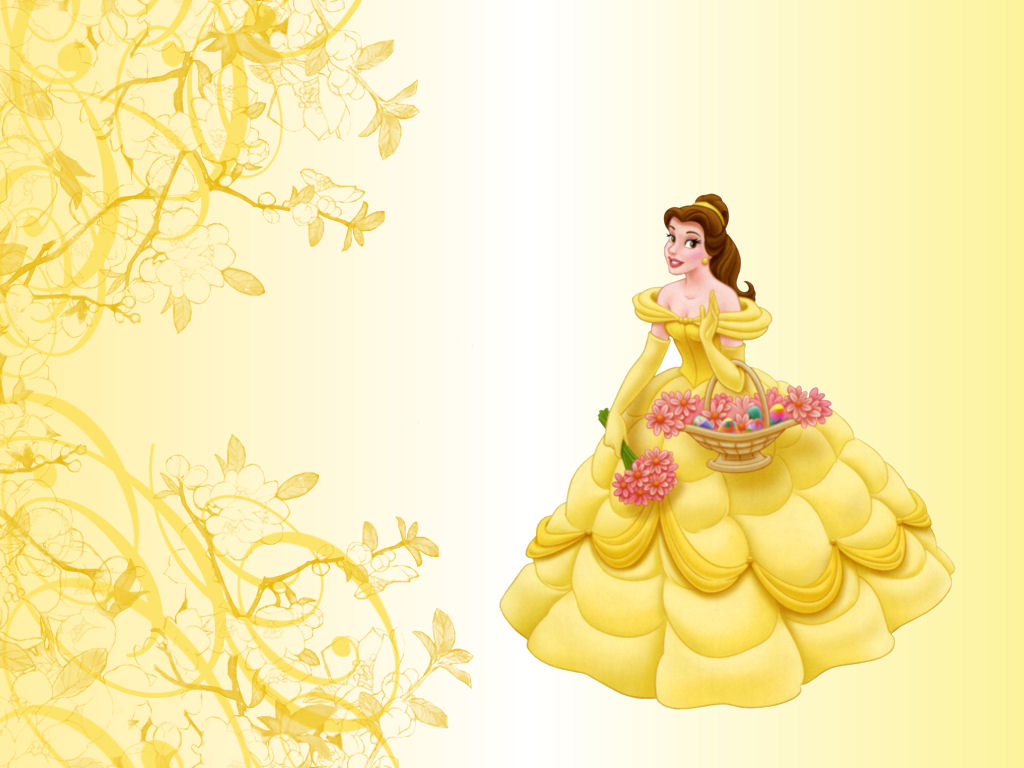 fond d'écran princesse belle,jaune,illustration,robe,sourire,robe