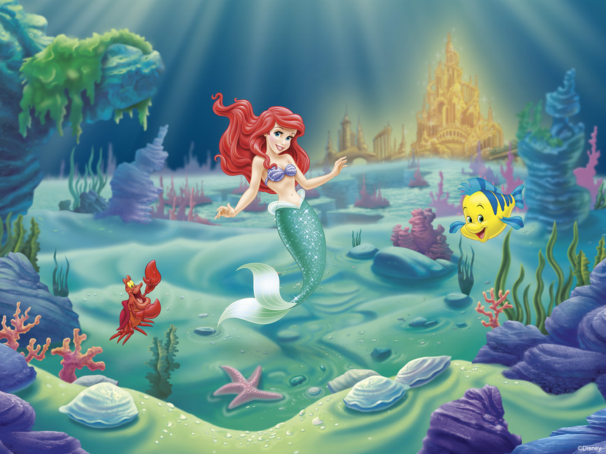 princess ariel wallpaper,animated cartoon,fictional character,adventure game,illustration,fun