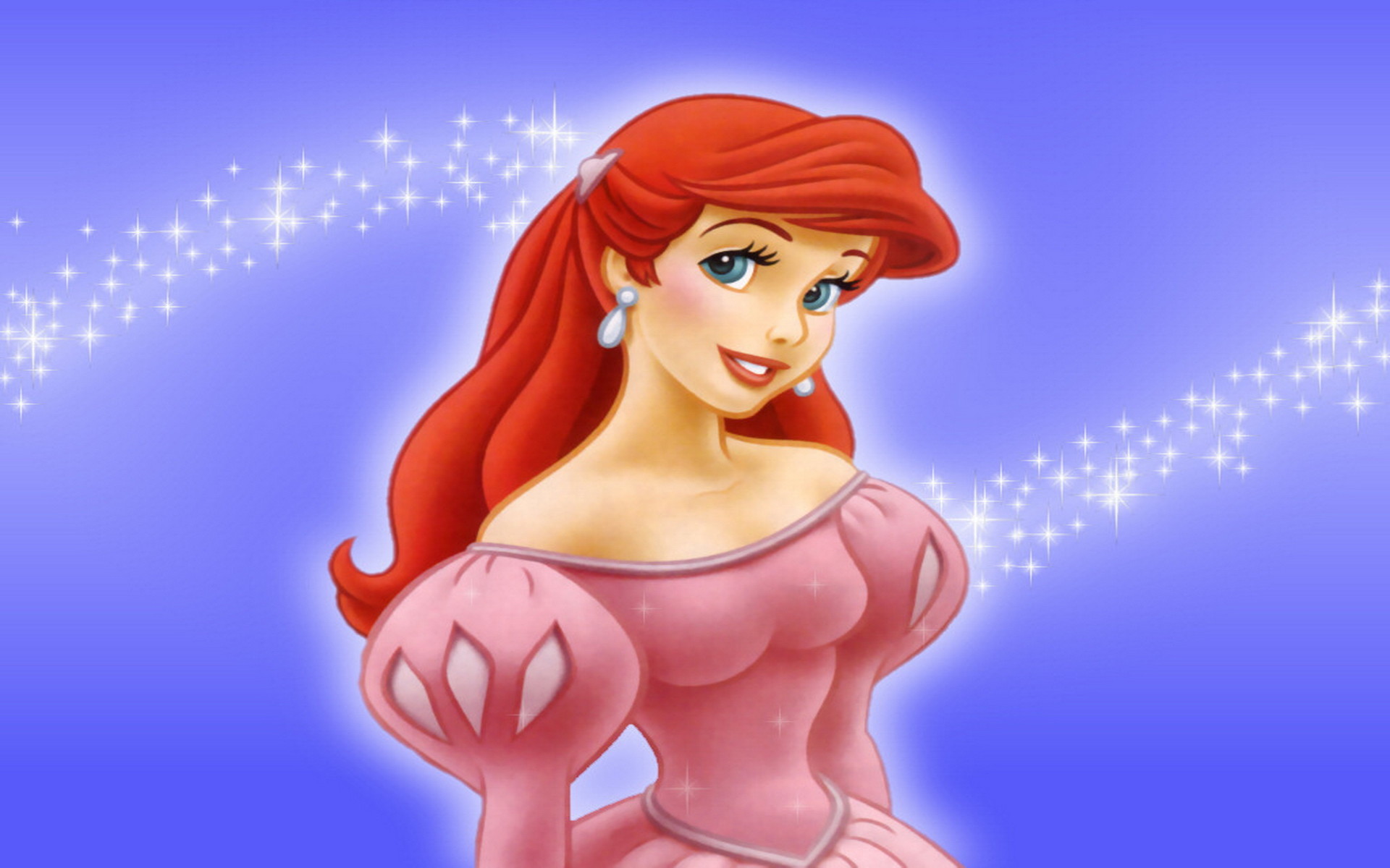 princess ariel wallpaper,cartoon,animated cartoon,fictional character,illustration,cg artwork