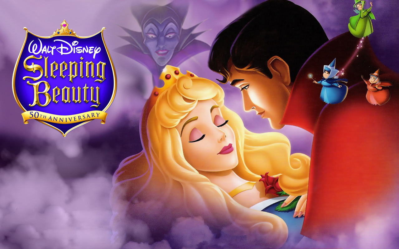 sleeping beauty wallpaper,animated cartoon,cartoon,animation,fictional character,illustration