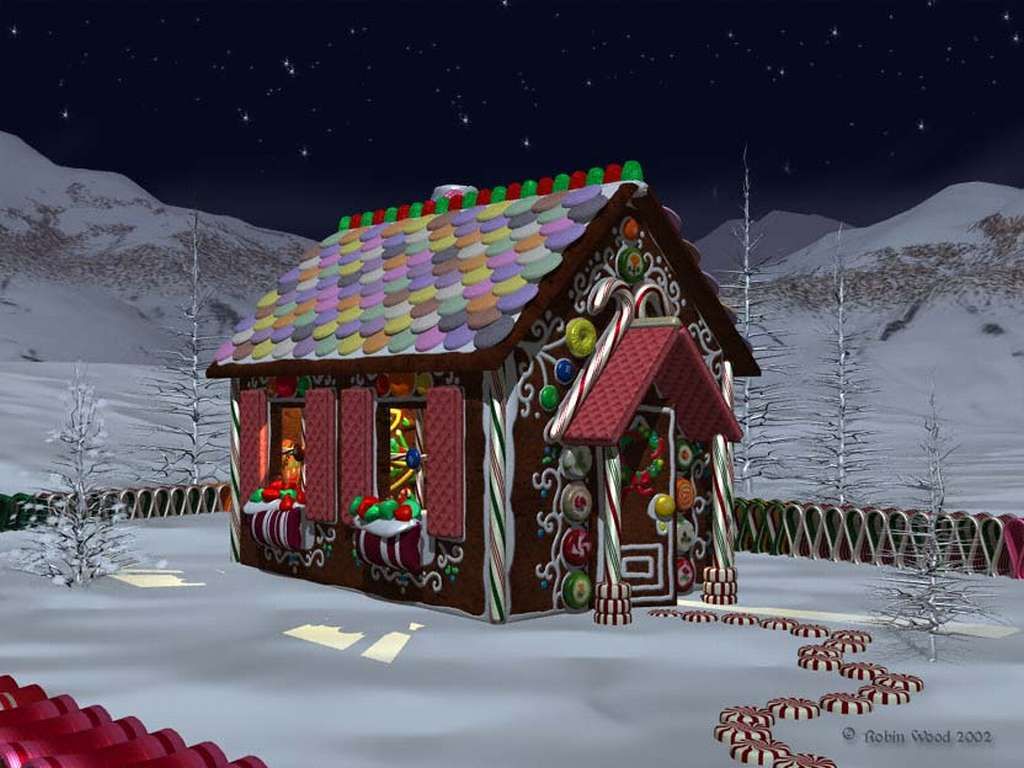 fondo de pantalla de pan de jengibre,casa de jengibre,pan de jengibre,invierno,casa,nieve